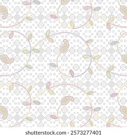 Whimsy bunny heads and flowers vector seamless pattern isolated on white. Do not worry be happy phrase. Groovy spring background. Childish rabbit and flowers design for Easter wrapping and cards.