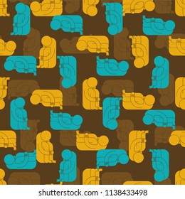 Whiner pattern. Whiny background. Sad Man Crying. Moaner ornament. downer sigh-face Vector texture