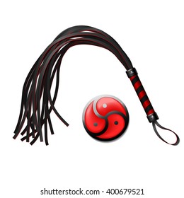 Whip BDSM realistic