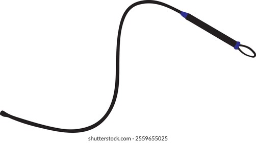 whip black vector set drawings