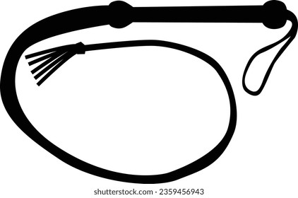 Whip icon. Knout sing. flat style.