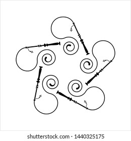 Whip Icon, Riding Whip Icon Vector Art Illustration