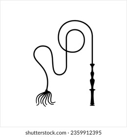 Whip Icon, Riding Whip Icon Vektorgrafik Illustration