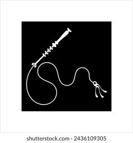 Icono de látigo, Ilustración de arte vectorial de icono de látigo