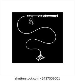 Icono de látigo, Ilustración de arte vectorial de icono de látigo