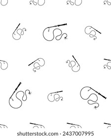 Patrón sin costura del icono del látigo, ilustración vectorial del icono del látigo
