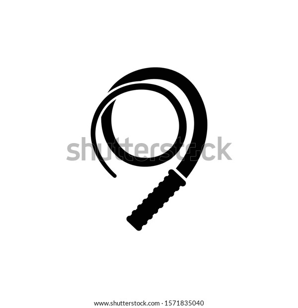 Whip icon in trendy flat style isolated on white
background. Symbol for your web site design, logo, app, UI. Vector
illustration, EPS