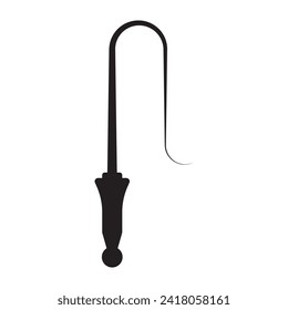 Diseño del logotipo de la ilustración del vector de icono de Whip