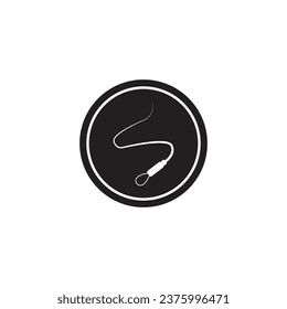 whip icon vector template illustration logo design