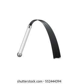 Whip with white handle