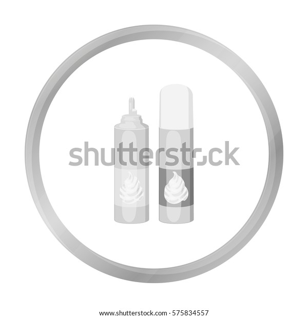 Whipped Cream Aerosol Can Icon Monochrome Stock Image Download Now