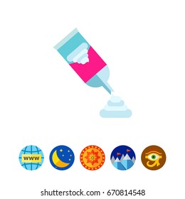 Whipped cream can vector icon