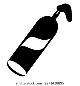 whipped cream topping canister tilted