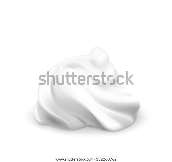 Whipped Cream Vector Stock Vector (Royalty Free) 132260762