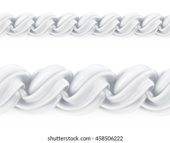 Whipped cream, vector seamless pattern mesh