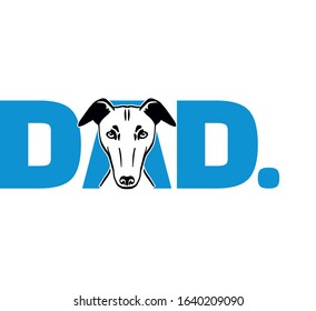 Whippet best dad ever blue