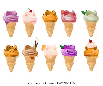 whipping ice cream cone collection