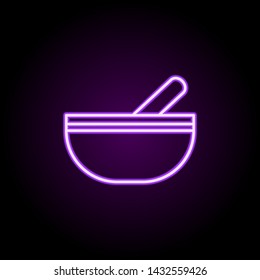 whipping vessel neon icon. Elements of web set. Simple icon for websites, web design, mobile app, info graphics