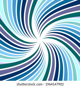 Whirl twisting rotation movement in abstract design. Vector art.