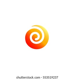 Whirl vector illustration isolated on a white background.