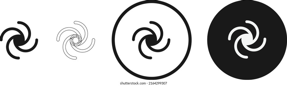 icono de torbellino. conjunto de iconos web . colección de iconos plano. Ilustración vectorial simple.