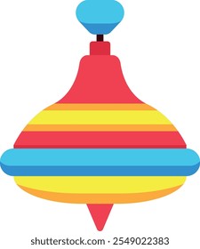 Whirligig color icon. Baby toy cartoon symbol