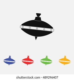 Whirligig icon. Flat style.