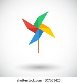Whirligig icon. Flat vector related icon for web and mobile applications. It can be used as - logo, pictogram, icon, infographic element. Vector Illustration. 