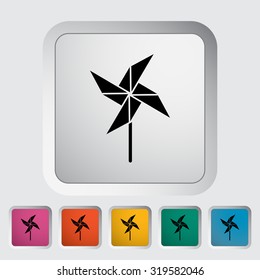 Whirligig icon. Flat vector related icon for web and mobile applications. It can be used as - logo, pictogram, icon, infographic element. Vector Illustration.