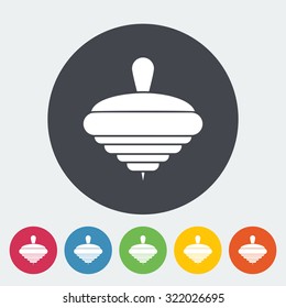 Whirligig icon. Flat vector related icon for web and mobile applications. It can be used as - logo, pictogram, icon, infographic element. Vector Illustration.