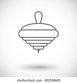 Whirligig icon. Thin line flat vector related icon for web and mobile applications. It can be used as - logo, pictogram, icon, infographic element. Vector Illustration. 