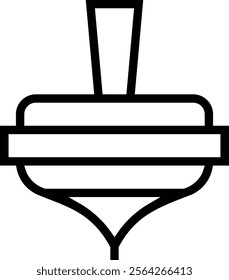 whirligig icon. Thin linear style design isolated on white background