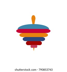 Whirligig icon vector. Flat icon isolated on the white background.  Vector illustration.