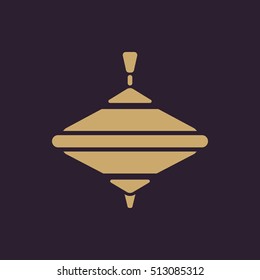 Whirligig icon. Whirlabout vector design. Peg-top, Whirligig symbol. web. graphic. JPG. AI. app. logo. object. flat. image. sign. eps. art. picture - stock vector