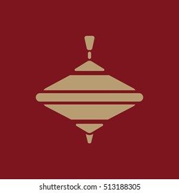 Whirligig icon. Whirlabout vector design. Peg-top, Whirligig symbol. web. graphic. JPG. AI. app. logo. object. flat. image. sign. eps. art. picture - stock vector