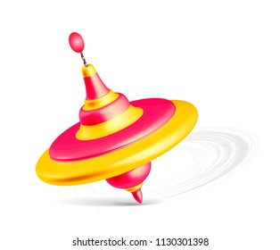 Whirligig toy isolated on white background