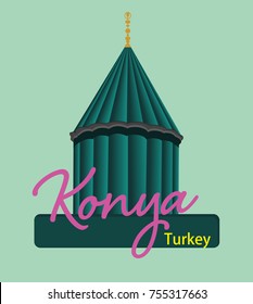 Whirling Dervish sufi religious dance. Isolated. Suitable for any print and on line media need - Turkey Konya Mevlana
