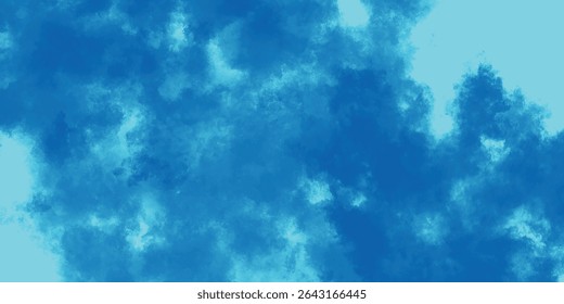 Whirling Mist in Rich Aqua and Cyan Colors with a Serene Atmospheric Vibe

