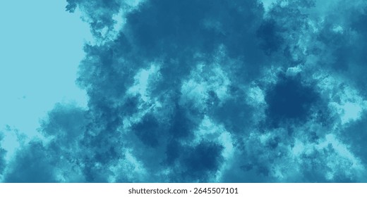 Whirling Mist in Rich Aqua and Cyan Colors with a Serene Atmospheric Vibe

