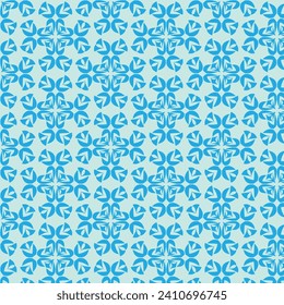 Whirling Petals: Seamless Geometric Flower Pattern Design