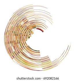 Whirlpool of color is abstract and beautiful