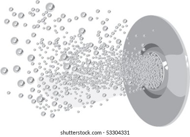 Whirlpool jet nozzle