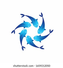 Whirlpool logo that formed a fish