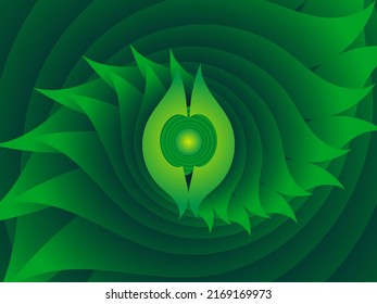 A whirlpool pattern created by art and nature.