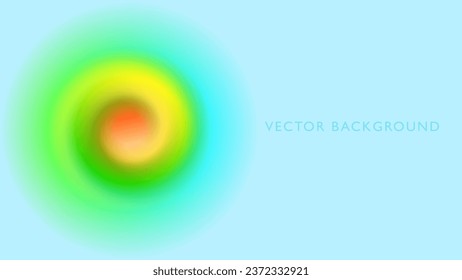 Whirlwind background. Yellow-green-blue Abstract vortex trail or tunnel, Rotating sparkling. Acceleration, velocity, motion, and depth Gradient blurred background for design, banner, poster. 