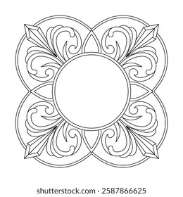 Whirlwind of Colors Mandala Coloring Book Page