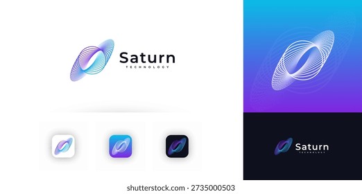 Whirlwind Logo Concept Design Twisting Line Icon Symbol Sign Label Emblem for AI Data Science Technology, Medical Innovation Medtech, Neural Research, Biotech Lab, Networks Tech. Vector Illustration