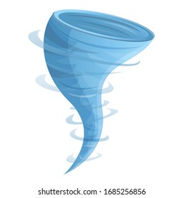 Whirlwind tornado icon. Cartoon of whirlwind tornado vector icon for web design isolated on white background