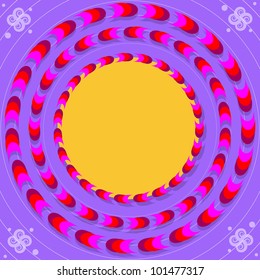 Whirly Rings     (motion illusion with copy space)