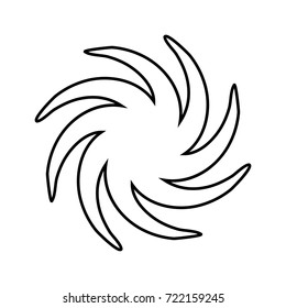 Whirpool black icon .